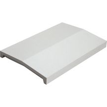 Chaperon de mur Optipose 2 pentes - blanc cassé - 49x33x4/5,4 cm