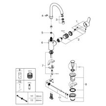 Mitigeur monocommande Lavabo Taille L Eurostyle Cosmopolitan Chromé 23043003