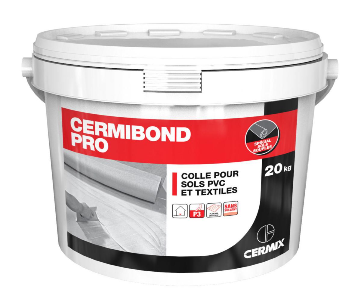 Colle Cermibond Pro pour pour revêtement PVC et textile - seau de 20 kg