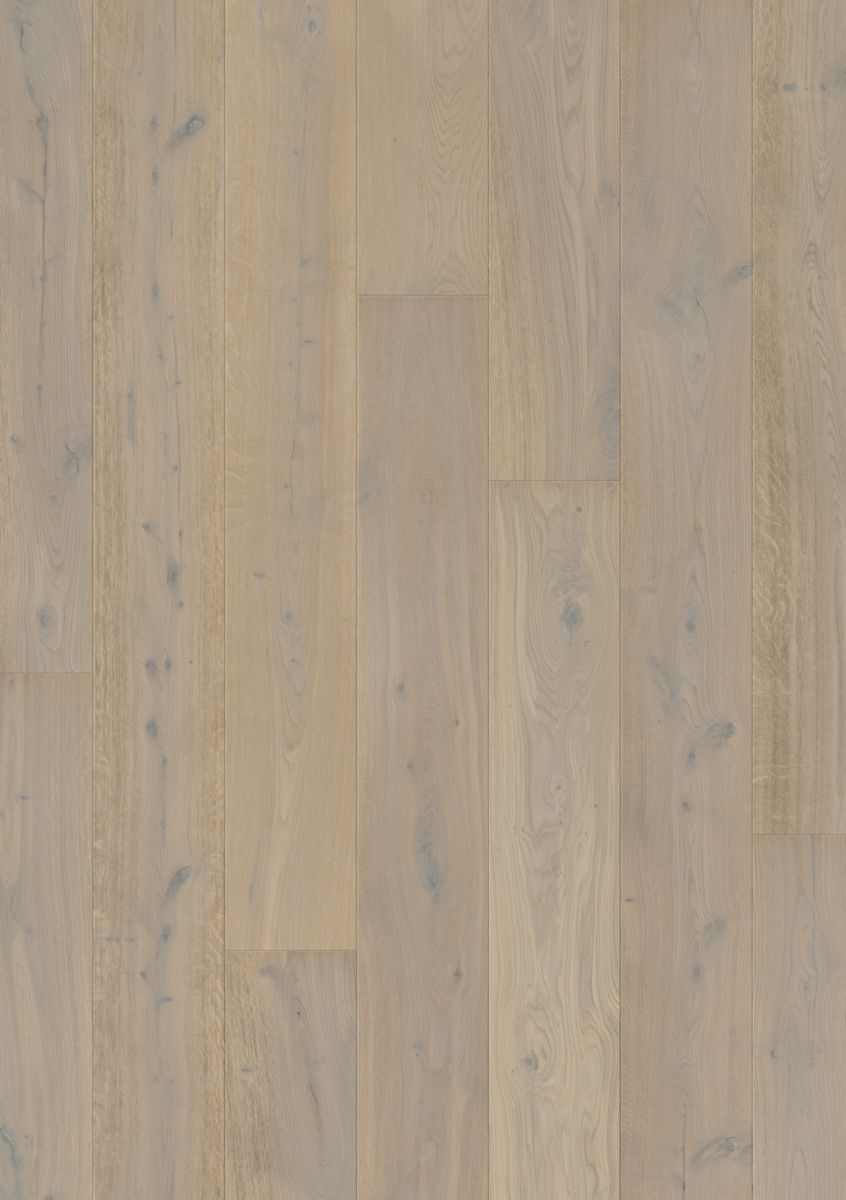 Parquet contrecollé Massimo - chêne marguerite blanc extra-mat - 13,5x260x2200 mm