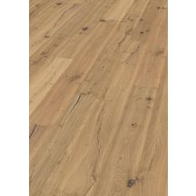 Parquet contrecollé Pure Petrified O'Tantik - huilé bois brut raboté - chêne français - 15x190x680-1900 mm