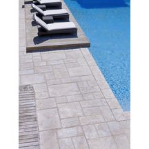 Margelle Manoir droite 45 x 30 x 4 cm teinte Gironde