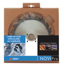 Lame de scie circulaire Novipro carbure diamètre 160mm alésage 20/16 24 dents universelle (usage bois)