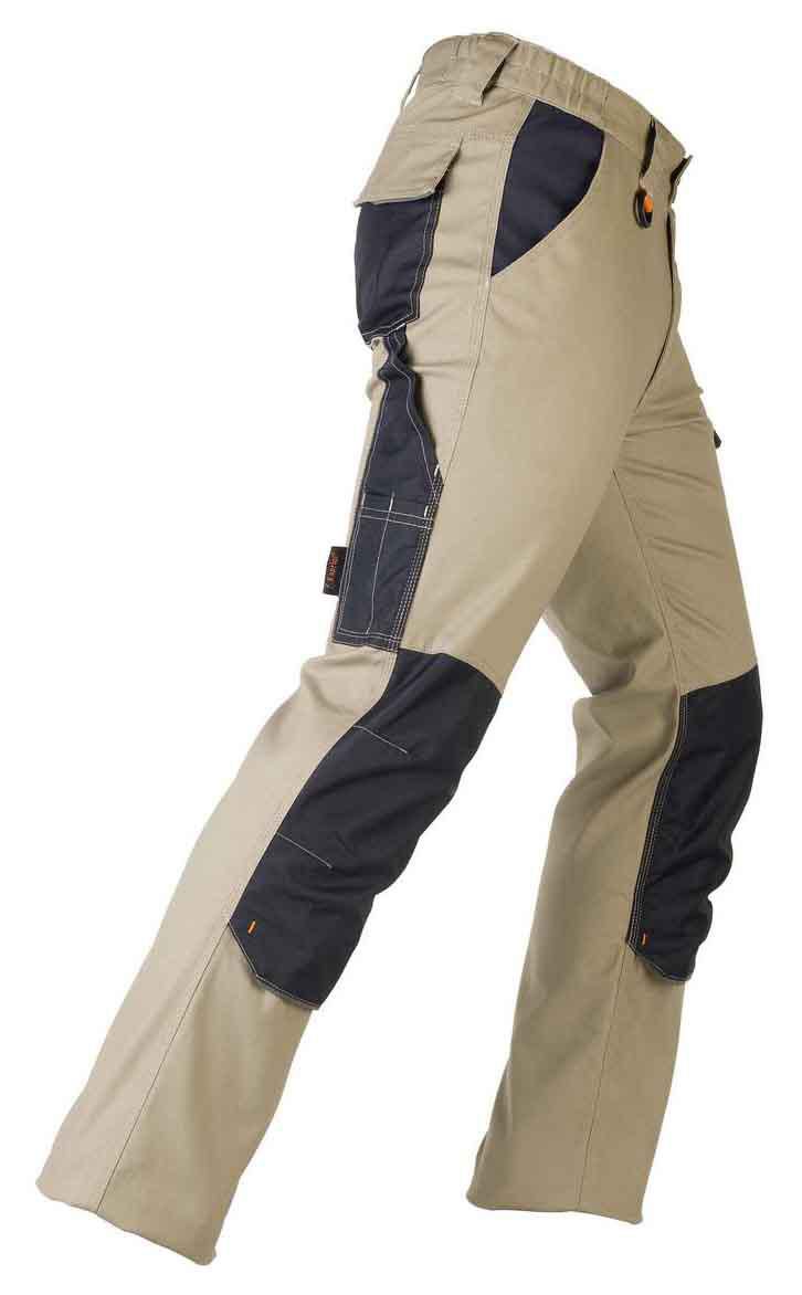 Pant.tenere pro m beige/bleu Réf.32382