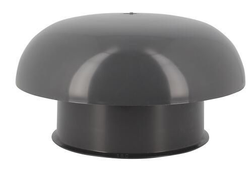 Chapeau de ventilation CC16 - PVC gris ardoise - Ø 160 mm