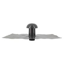 Chapeau de ventilation à collerette d'étanchéité CD4 - PVC gris ardoise - Ø 40 mm - collerette 330x250 mm