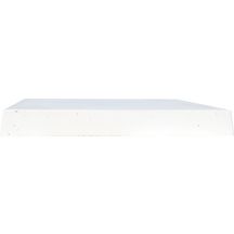 Chapeau de pilier plat Pierre Lisse - blanc tradition - 40x40x4,5 cm