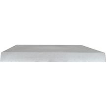 Chapeau de pilier plat Pierre Lisse - gris - 50x50x4,5 cm