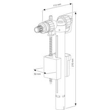 Mécanisme OPTIMA S, double touche 3 / 6 L, réglable en hauteur avec robinet flotteur réf. 37940010