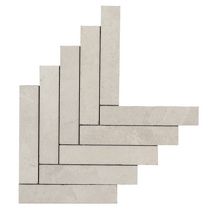 Mosaïque sol/mur intérieur Mystone Ardesia - grès cérame - bianco - 44,9x61,6 cm