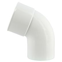 Coude mâle femelle 67°30 blanc pour descente diamètre 80mm Réf. UCR6GTB