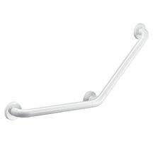 Barre à 135°° diamètre 32 mm 3 points de fixation 400 x 400. nylon HR brillant blanc réf. 5081N