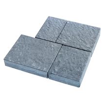 Pavé en béton Navarre - anthracite finition brute - multiformat 25x15/25x20/25x25/25x30 cm - ép. 6 cm