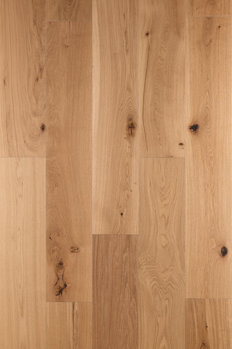 Parquet contrecollé 3 plis Hacienda XL 2 - chêne élégance - brossé verni mat invisible - 198x1200 mm - ép. 14 mm