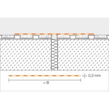 Bande d'étanchéité Schlüter KerdiFlex pour joints de fractionnement rouleau de 5m FLEX250/5M