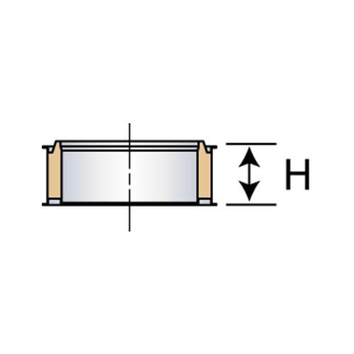 Élément droit pour conduit de cheminée Inox-Galva - Ø 230 mm - L. 0,1 m