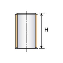 Élément droit pour conduit de cheminée Inox-Galva - Ø 230 mm - L. 0,45 m