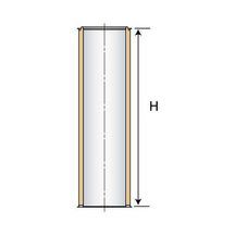 Élément droit pour conduit de cheminée Inox-Galva - Ø 230 mm - L. 1 m