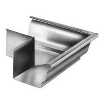 Équerre extérieure pour gouttière moulurée - zinc naturel - 260x110 mm