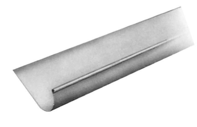 Gouttière Ardennaise/Havraise dev 40 zinc naturel boudin 14 sans pince épaisseur 0,80mm longueur 4m VM 204795000