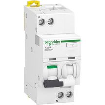 Disjoncteur différentiel Acti9 iDD40K - 1P+N C - 10 A - 4500 A / 4,5 kA - 300 mA Type AC