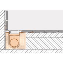 Kit de caniveau en inox évacuation horizontale en 90 KLH50GE90