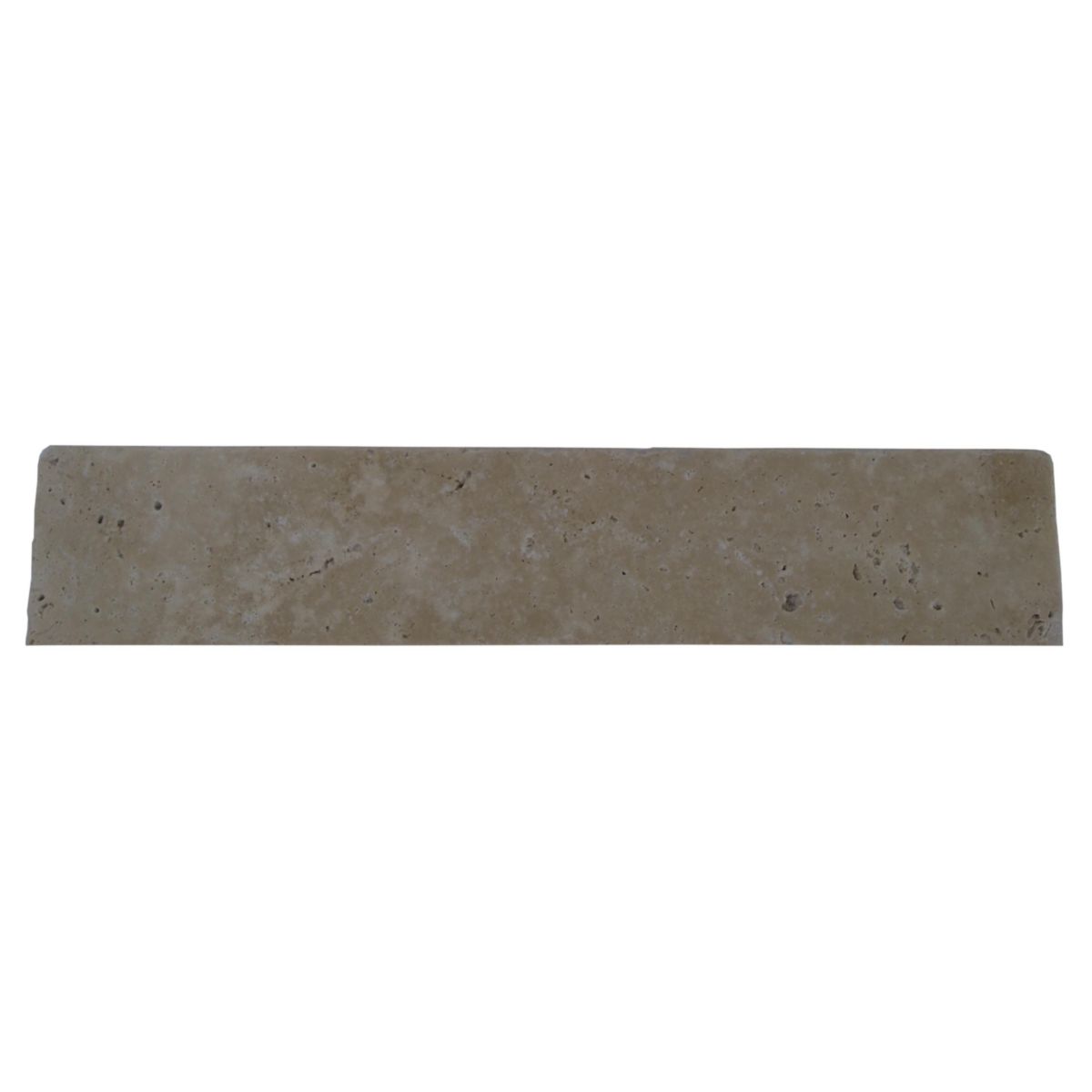 Plinthe travertin - beige clair tumbled - 8x40,6 cm - ép. 1,2 cm