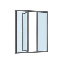 Verrière atelier acier ouvrante H 1200 X 340 - 1 vitrage ouvrant - verre feuilleté 33/2 de 6 mm clair - thermolaquée RAL GRIS 7016 satiné