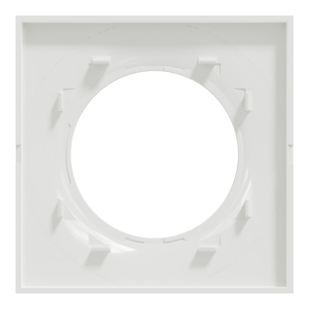 Plaque de finition Odace Styl 1 poste - blanc - lot de 100 pcs