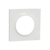 Plaque de finition Odace Styl 1 poste - blanc - lot de 100 pcs