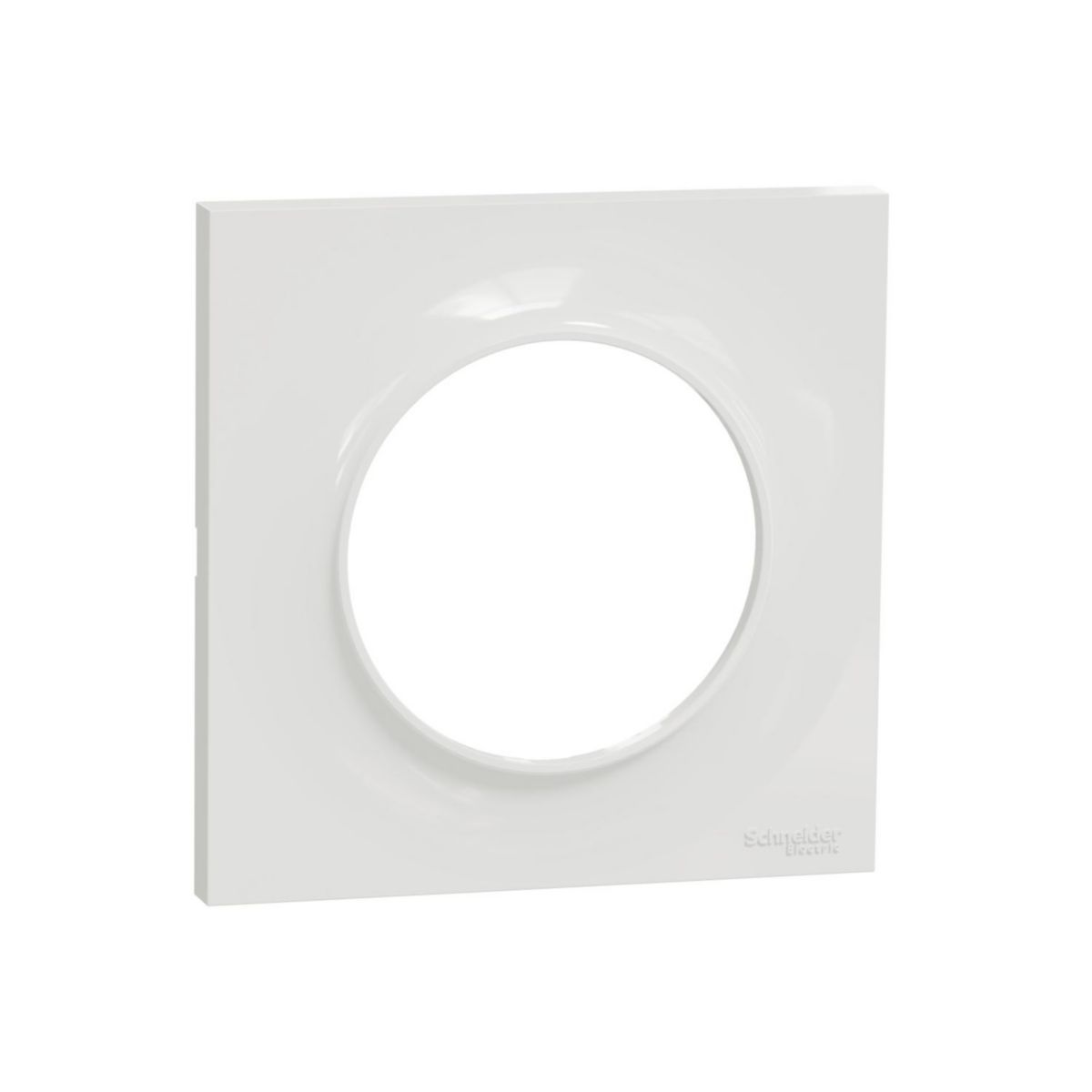 Plaque de finition Odace Styl 1 poste - blanc - lot de 100 pcs