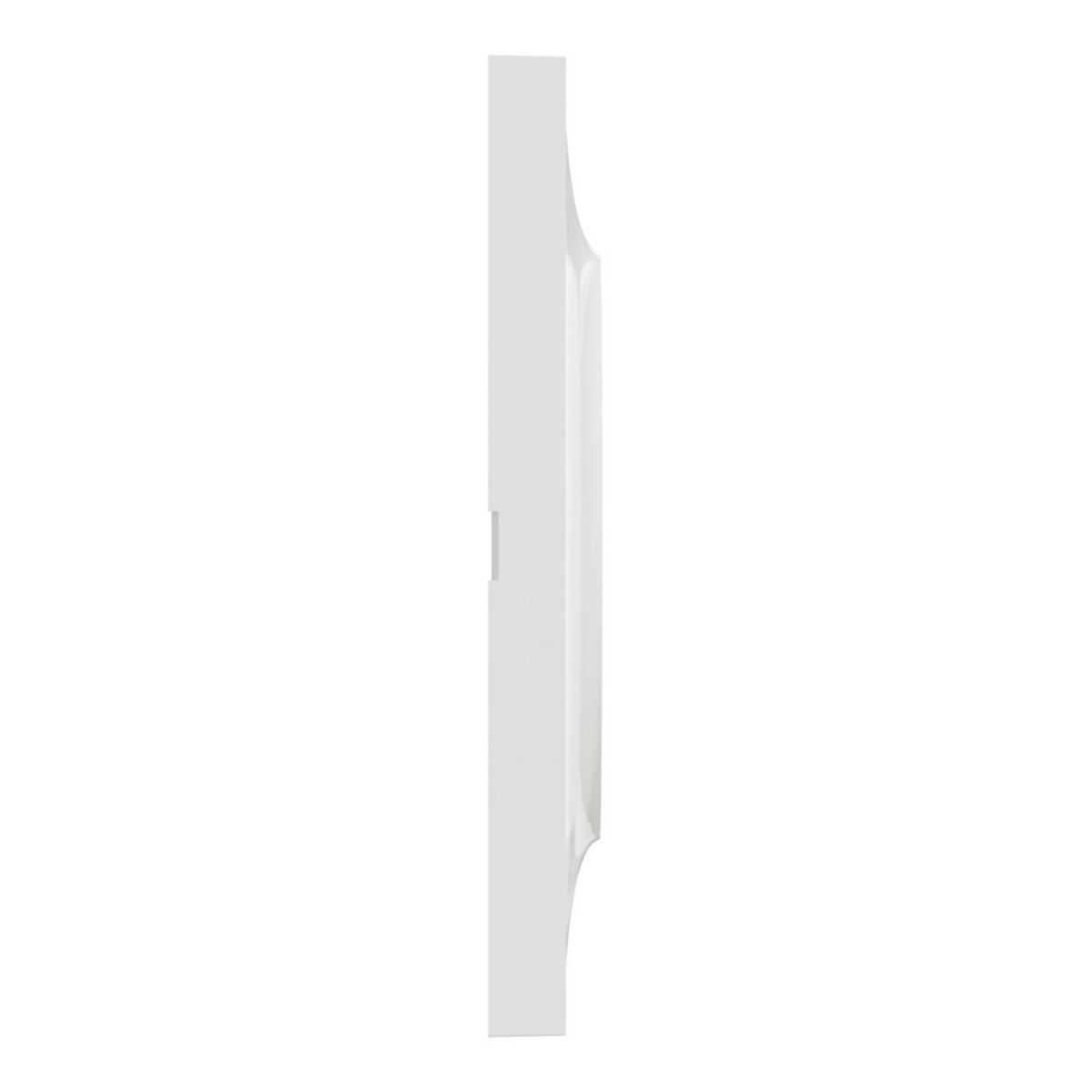 Plaque de finition Odace Styl 1 poste - blanc - lot de 100 pcs