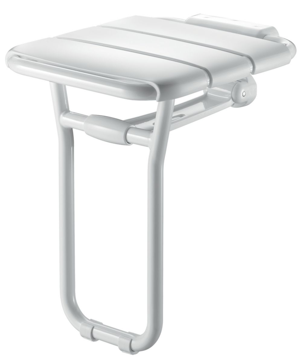 Siège de douche relevable ECO avec pied, alu réf. 510400