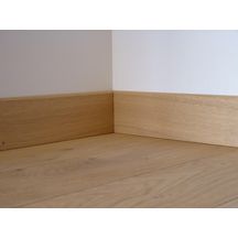 Plinthe plaquée chêne bois flotté - L. 2,2 m - 14x80 mm