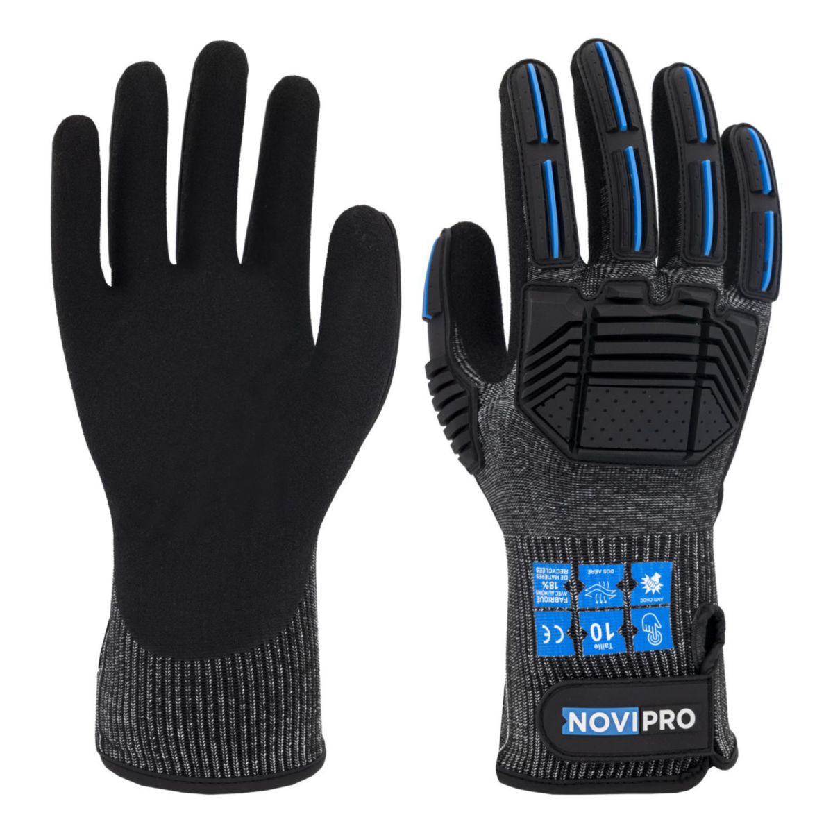 Gants anti-chocs T10 Novipro