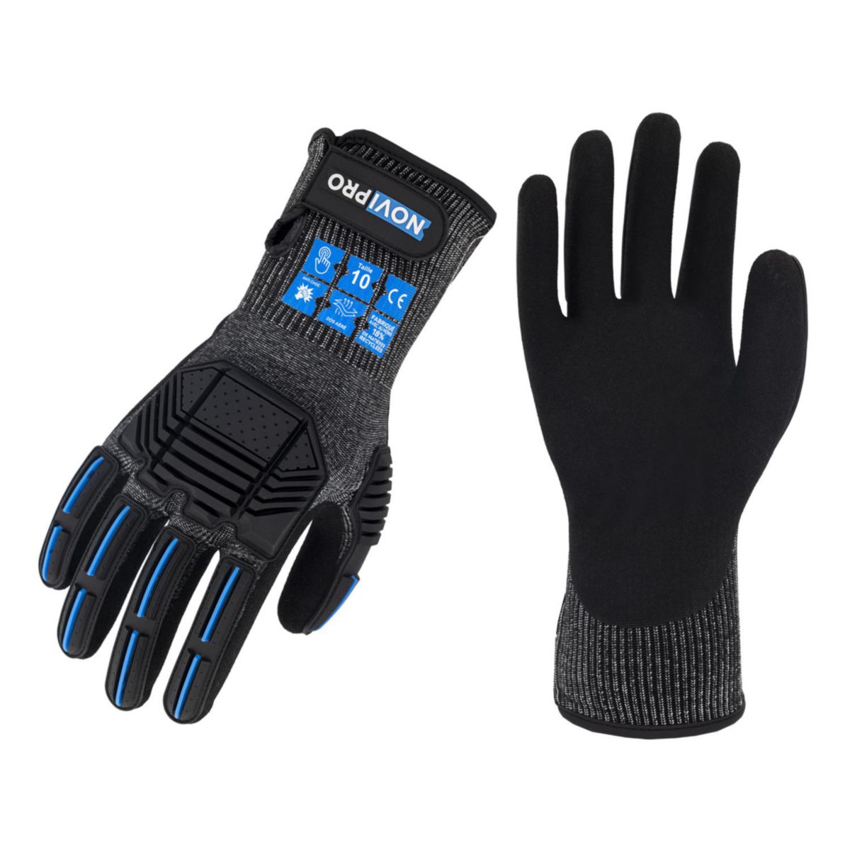 Gants anti-chocs T10 Novipro