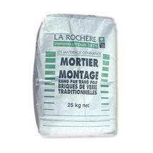 Mortier de montage rang par rang blanc en sac de 25kg