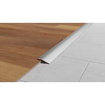 Barre de seuil adhésive 27 mm Butyle Presto Premium - aluminium plaxé béton clair - H. 3,4 mm - 27x930 mm