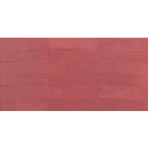 Faïence murale Liv'in - modèle Brick Blush Red - 30x60 cm - ép. 8,5 mm