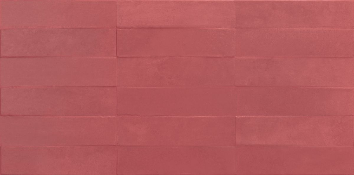 Faïence murale Liv'in - modèle Brick Blush Red - 30x60 cm - ép. 8,5 mm