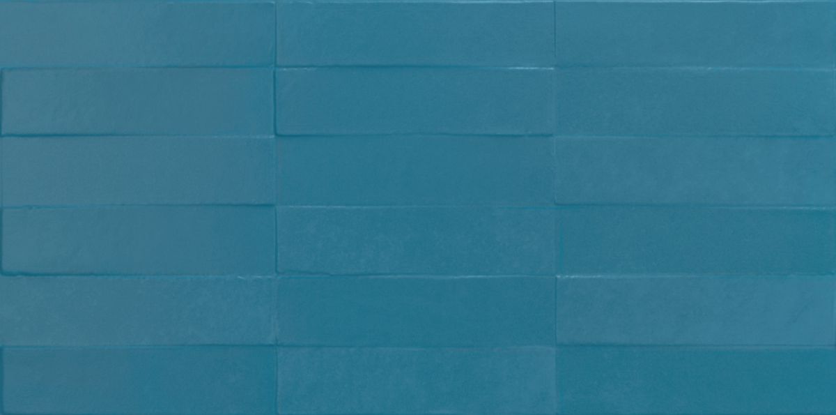 Faïence murale Liv'in - modèle Brick Colonial Blue - 30x60 cm - ép. 8,5 mm