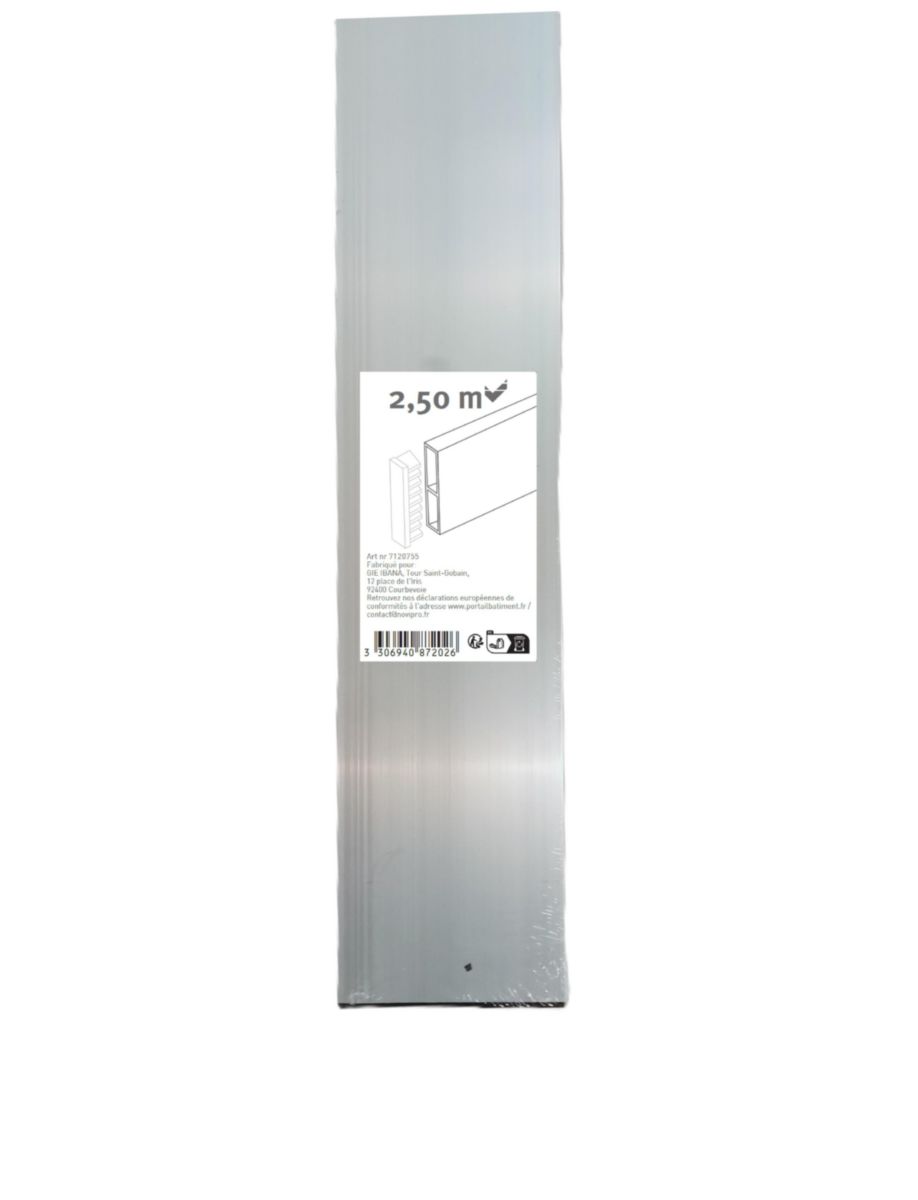 Règle de maçon 1 voile - aluminium - L. 2,5 m