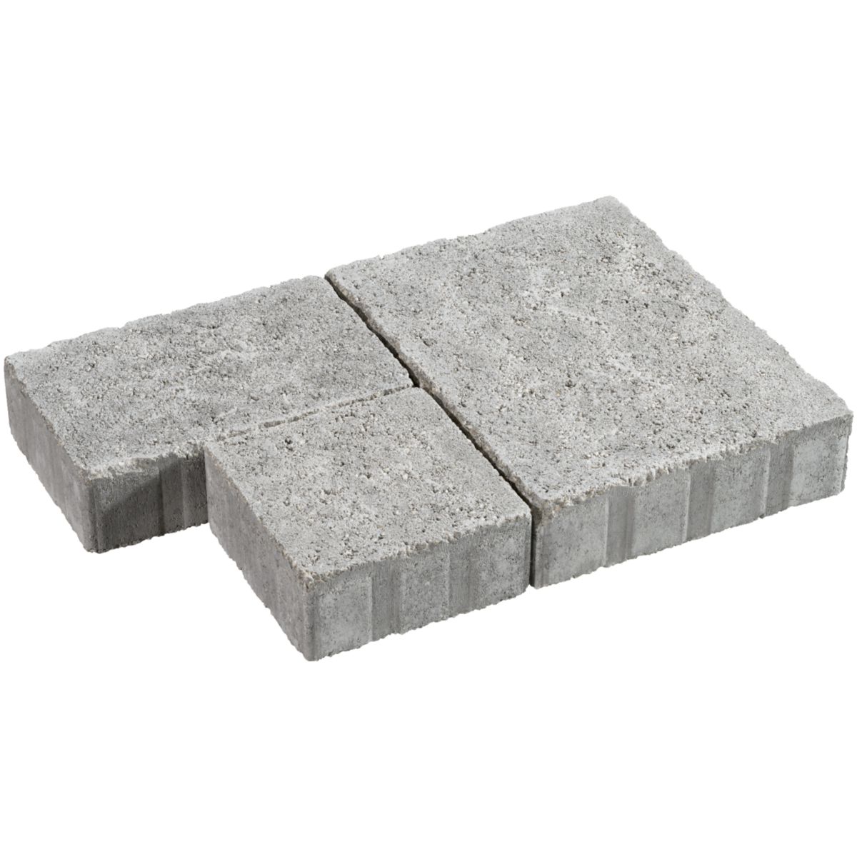 Pavé Maubec 3 formats - gris nuancé - ép. 6 cm - 1 lot (1 couche de palette)