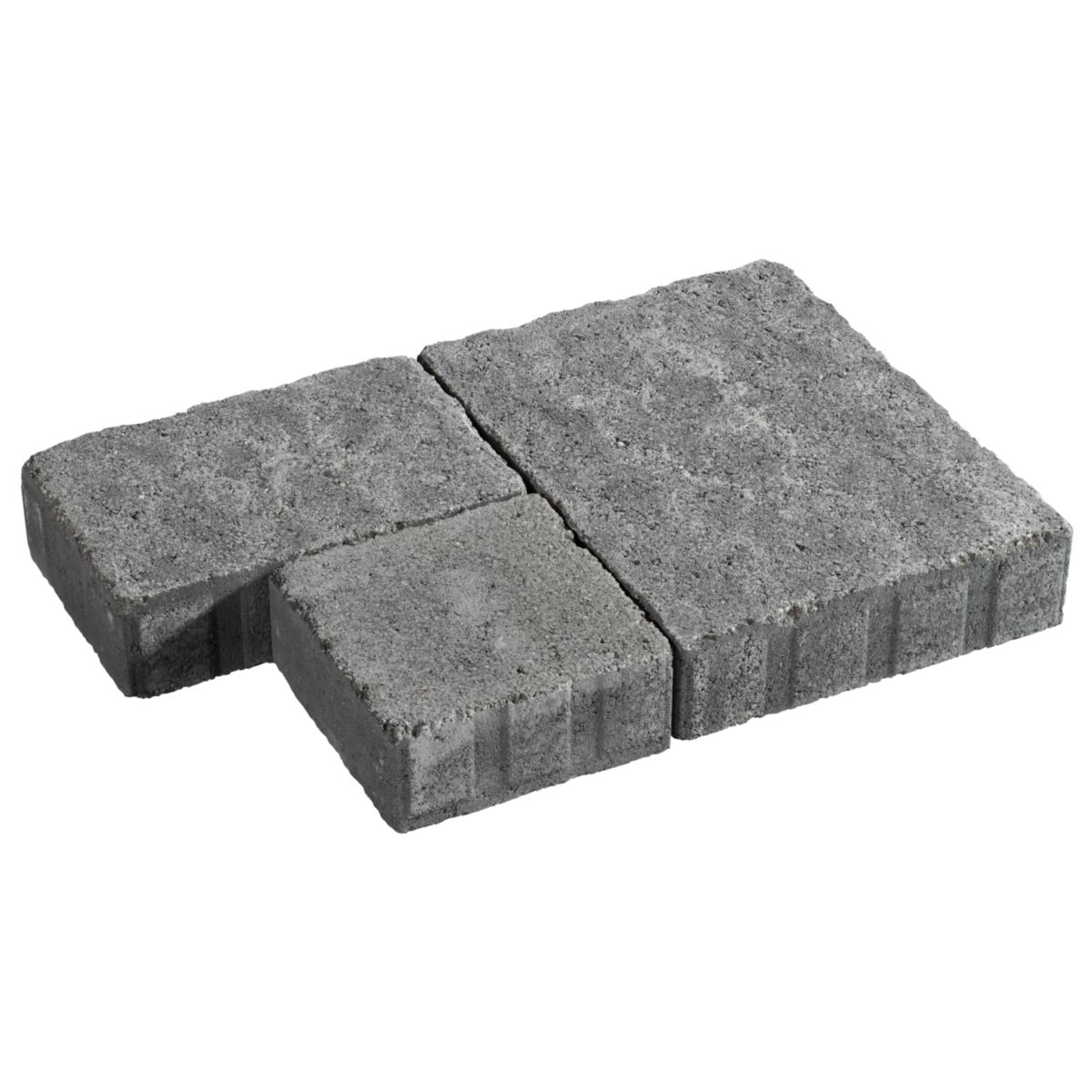 Pavé Maubec 3 formats - anthracite - ép. 6 cm - 1 lot (1 couche de palette)