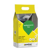 Mortier weberjoint fin pour carrelage mural - gris ciment E00 - sac de 5 kg