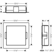 Niche murale 30 x 30 x 10 cm avec cadre ouvert aspect acier : Réf : 56073800