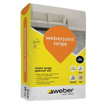 Joint de carrelage weberjoint large - gris granit E10 - sac de 25 kg