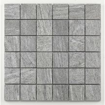 Mosaïque céramique Stone - quarzite grey - trame 29,8x29,8 cm - tesselles 4,8x4,8 cm