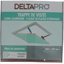 Trappe de visite cadre alu-plaque de plâtre hydro DELTAPRO 300x300 mm