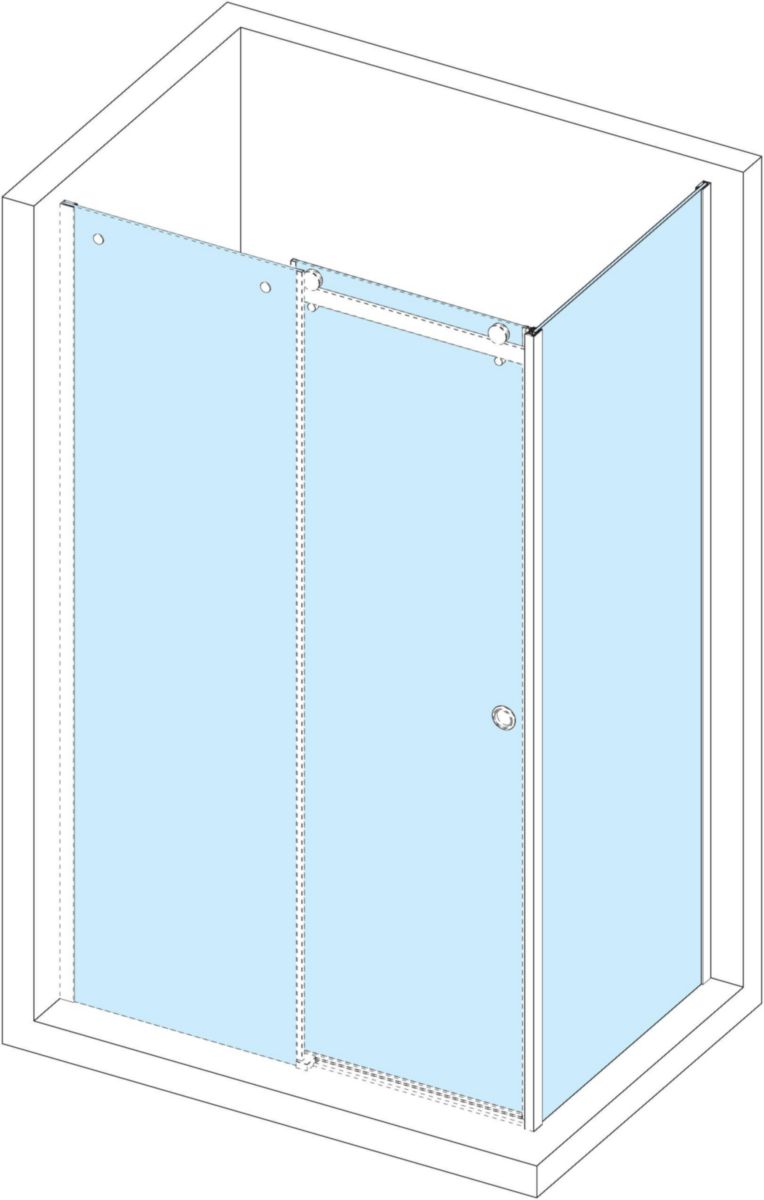 Paroi de douche retour Alterna Design 90 cm